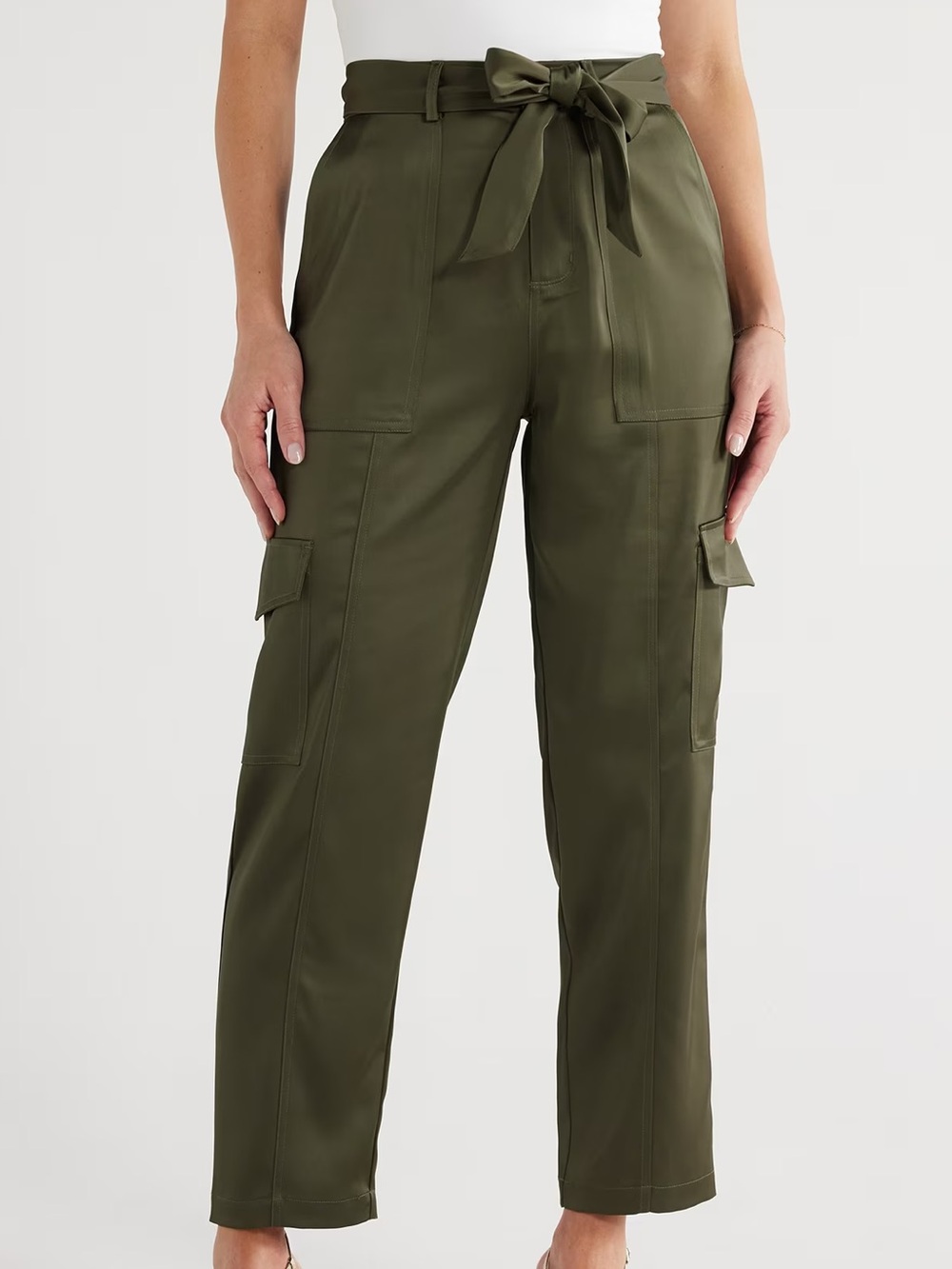 Sofia by Sofia Vergara Dark Green Cargo Pants